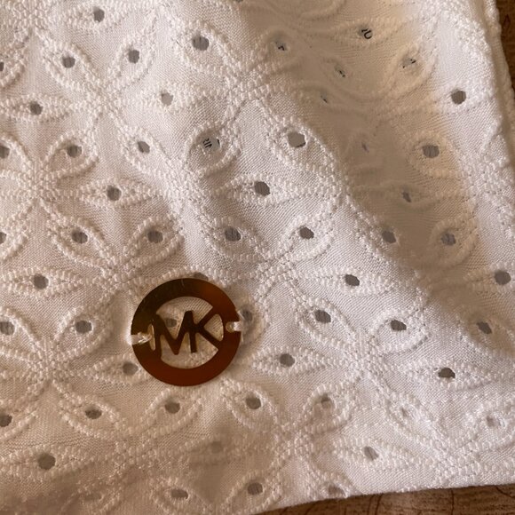 Michael Kors White Eyelet Blouse Size XL - Picture 5 of 7